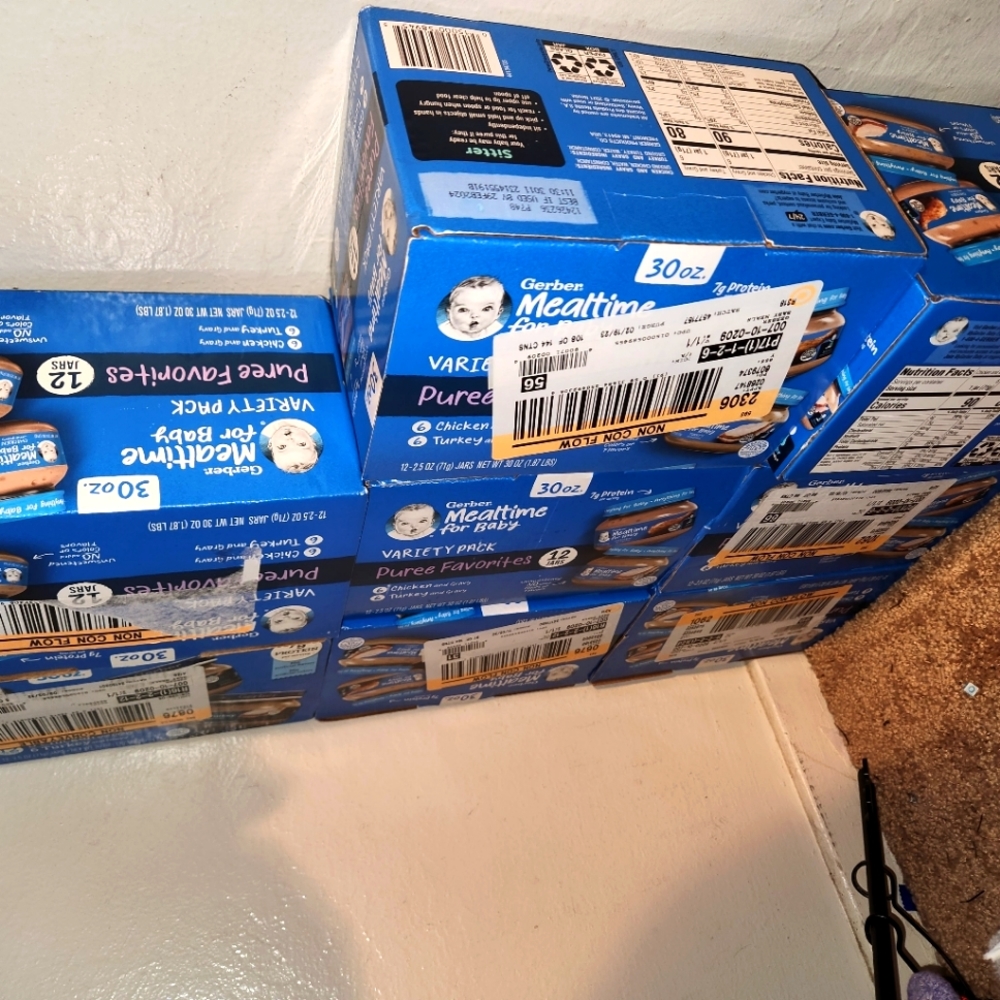 ×8 Boxes Gerber Mealtime Meats